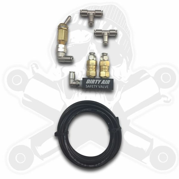 DIRTY AIR USA: DIRTY AIR Safety Valve Kit FRONT+REAR